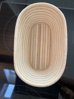 Banneton Gärkörbchen für Brot, Holz, Oval, neuwertig