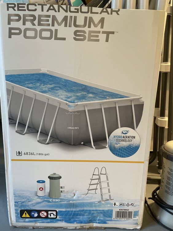 Intex Schwimmbad: Intex Premium Frame Pool 4x2x1m – Gebraucht aus Uznach von Player6