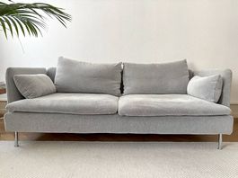 SÖDERHAMN Ikea Sofa Couch Tallmyra weiß/schwarz