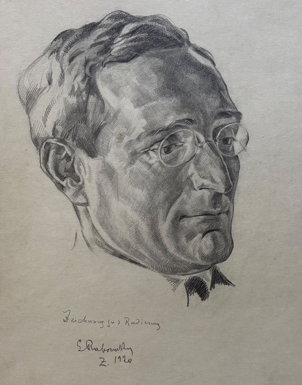 Gregor Rabinovitch (1884-1958), Zeichnung, Porträt, 1920 (Gebraucht) in ...