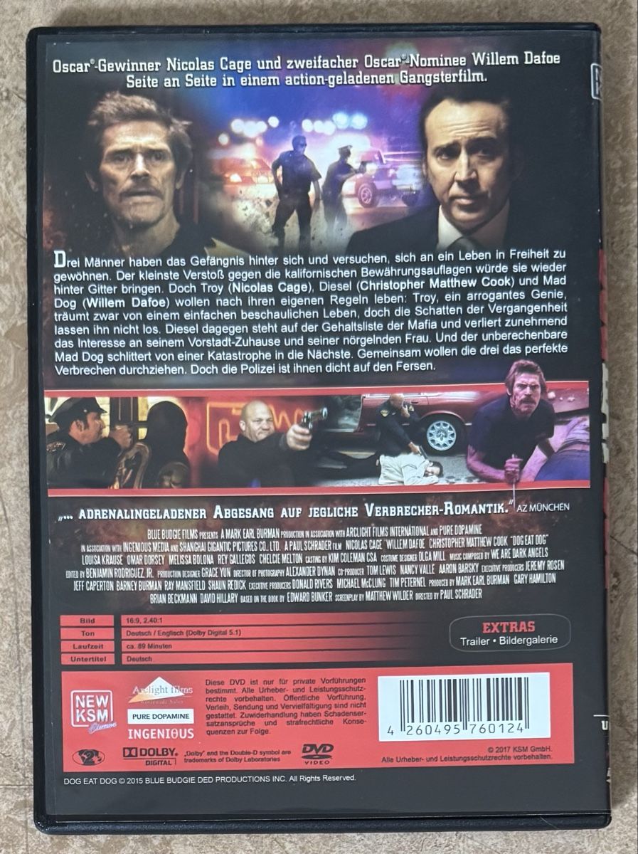 Alle DVDs: DOG EAT DOG  – Neu (gemäss Beschreibung) aus Dietikon von AndreaSch01 1