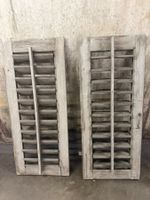 2 x alte Fensterladen Holz  52x127cm