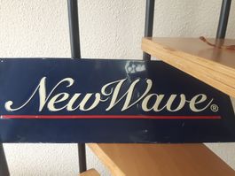 Vintage New Wave Mode Reklametafel Blechschild Kult 90er