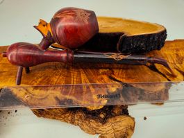 Handgemachte Pfeife aus Holz, Unikat für Geniesser!