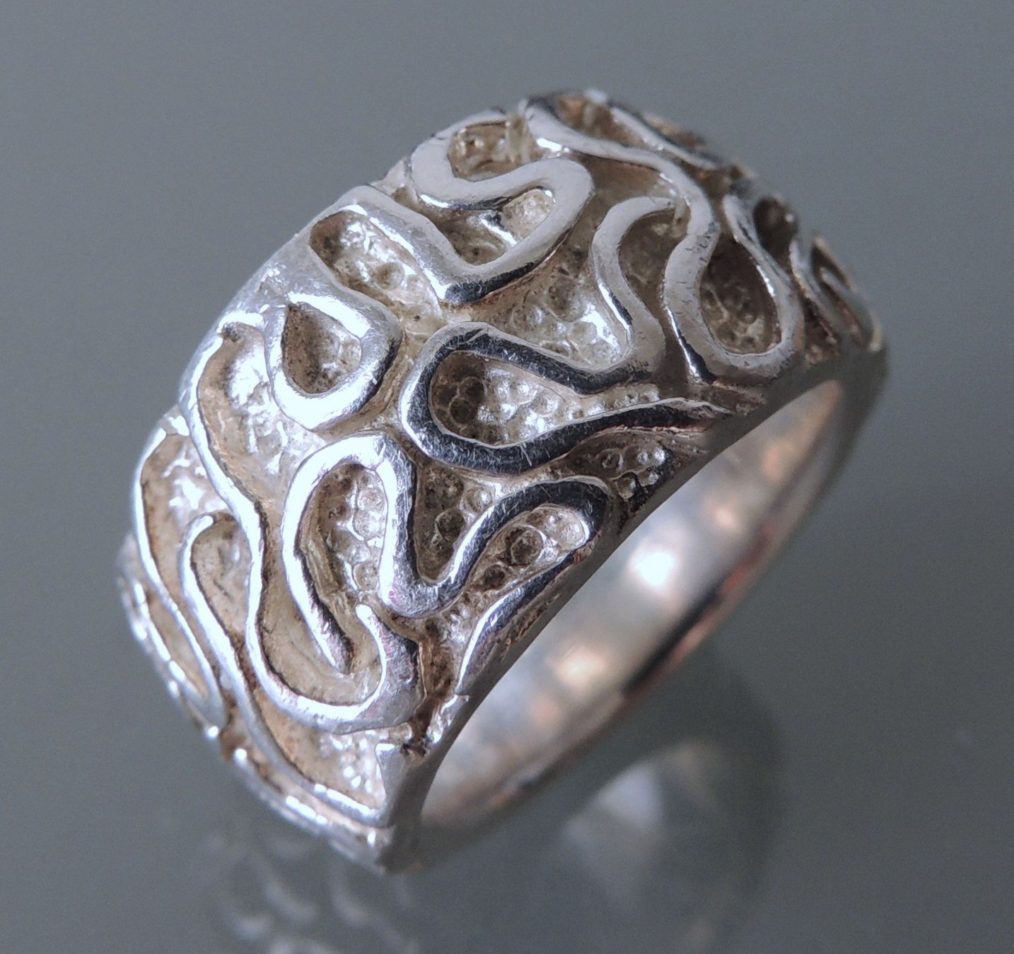 Anelli: Handgefertigter Silber 925 Fingerring Gr. 56 – Usato da Waldenburg venduto da schaller707 2