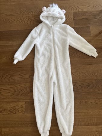Einteiler Pyjama overall Kostüm Einhorn 12y 146/152
