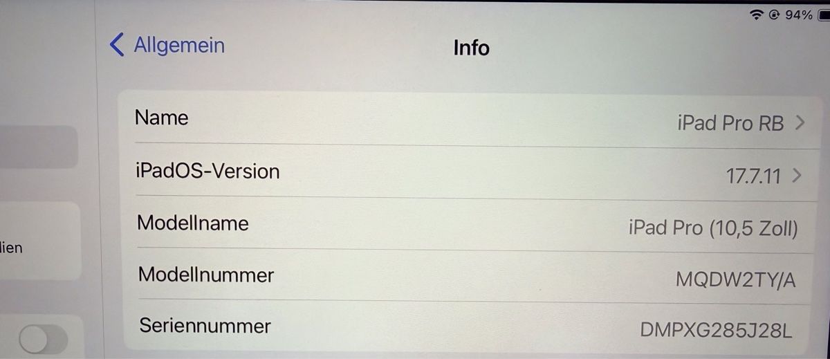 Apple Tablet PC: Ipad Pro 10.5 mit Keyboard Case - Apple Pencil, 1.Generation – Gebraucht aus Schlieren von robe46 5