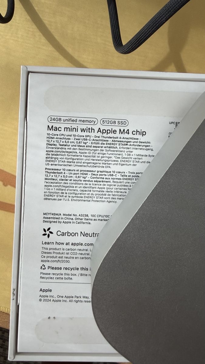Apple PC: Apple Mac Mini M4, 24GB, 512 SSD – Usato da Schwerzenbach venduto da m5u_80-60 1