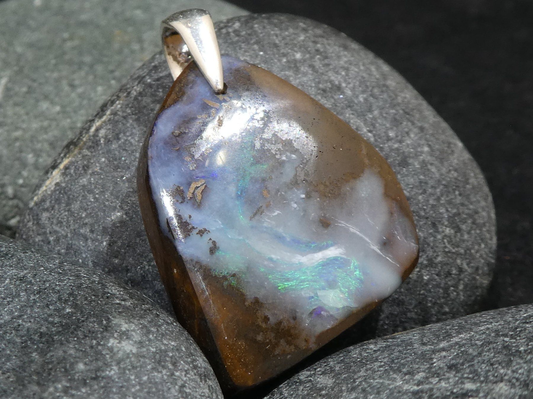 Ciondoli: Anhänger Boulder Opal. – Nuovo (secondo la descrizione) da Niederbüren venduto da Raphael014 3