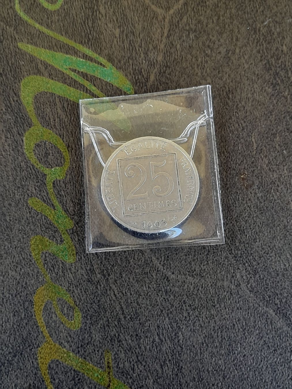 Alle Münzen: 25 Centimes 1903 Frankreich  – Gebraucht aus Basel von Basel_20 9