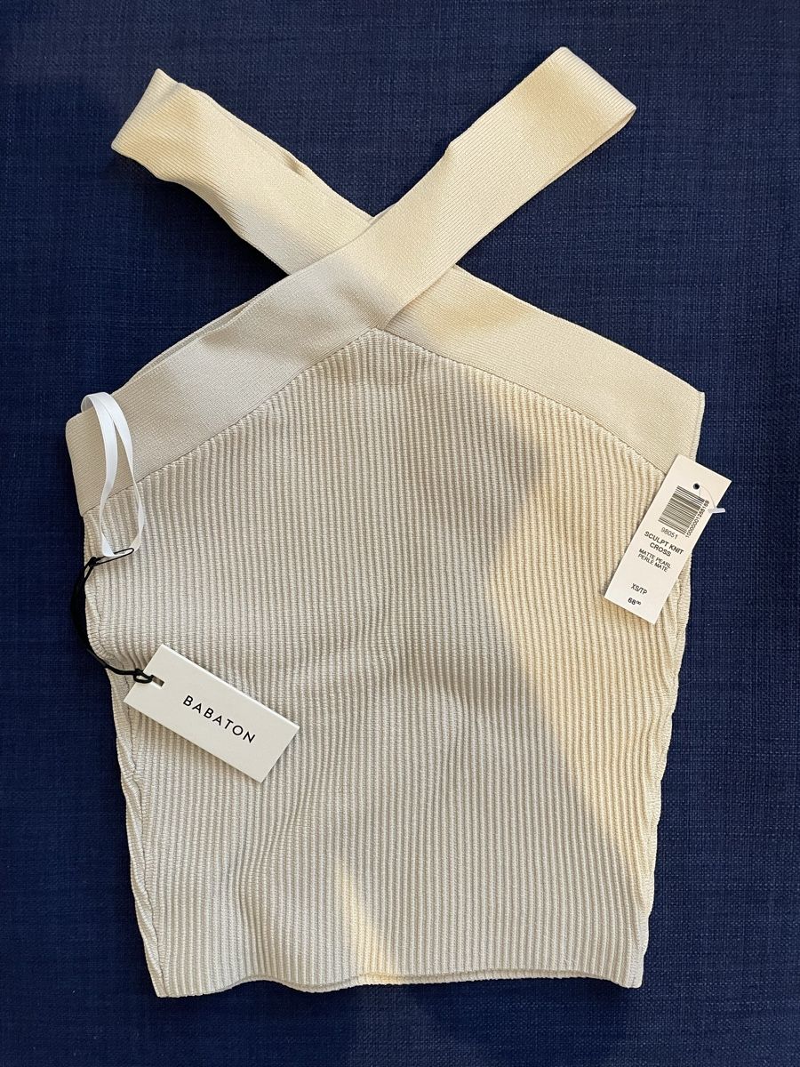 Top: Cross Tank Top beige XS summer – Nuovo e nell'imballaggio originale da Zürich venduto da sezamki 1