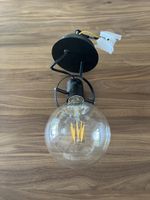 Wandlampe Industrial Glas Grosse Kugel mit LED Leuchtmitte