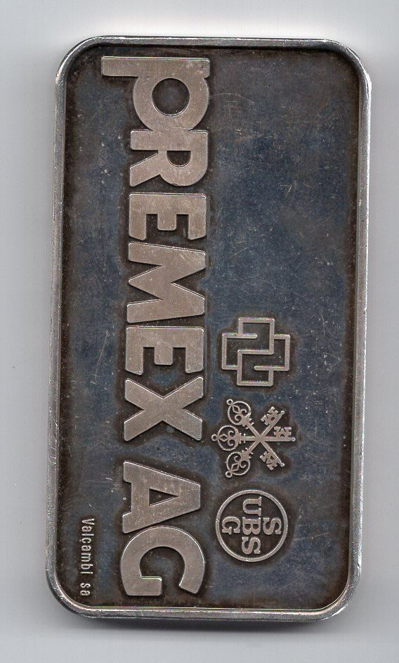 Edelmetalle: (504) 5 Unzen Silberbarren, Premex – Gebraucht aus Rüthi (Rheintal) von erdnuessli1 1