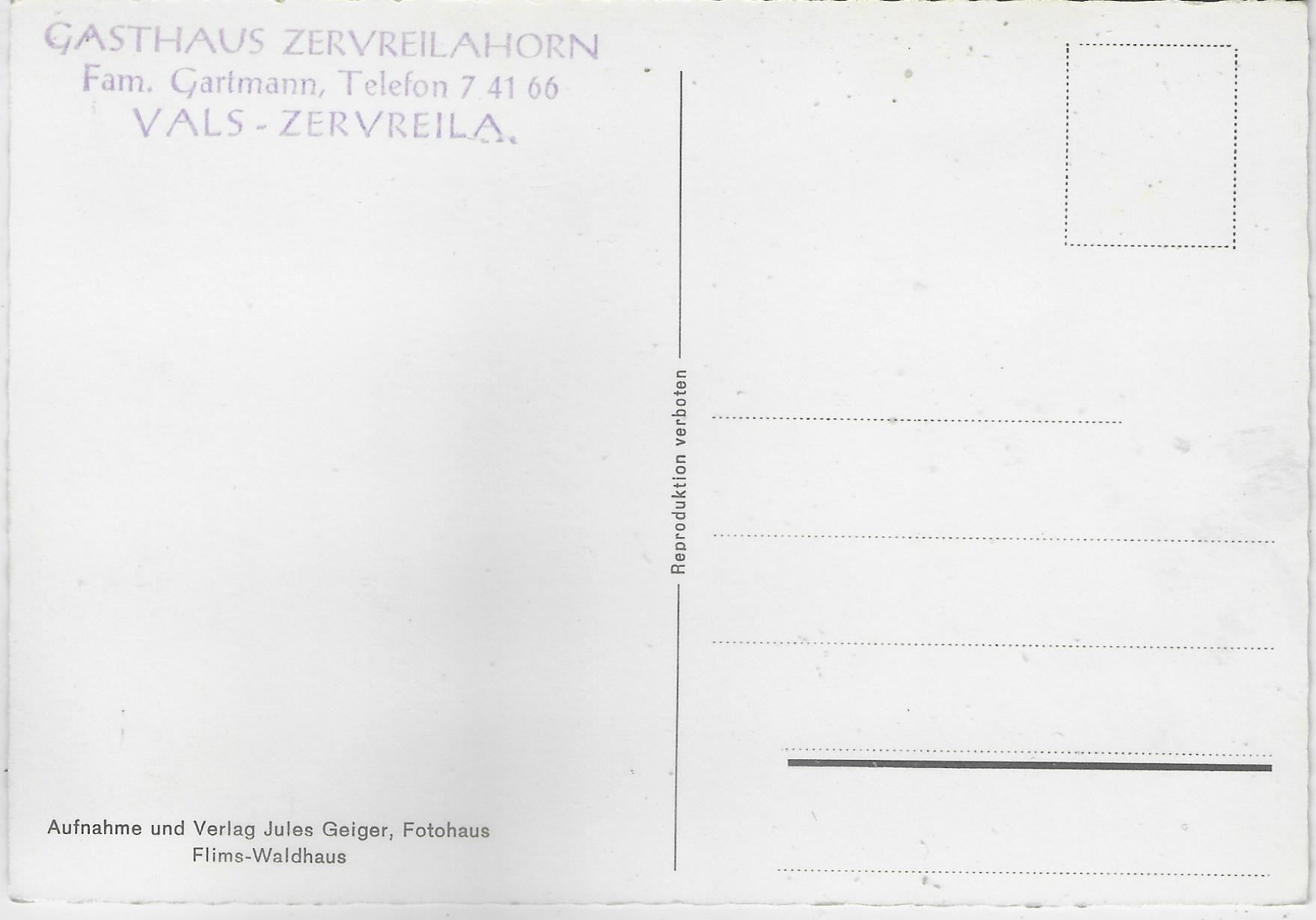 Cartoline postali: Zervreilastausee mit Zervreila- und – Usato da Ettingen venduto da Kartenplanet 1