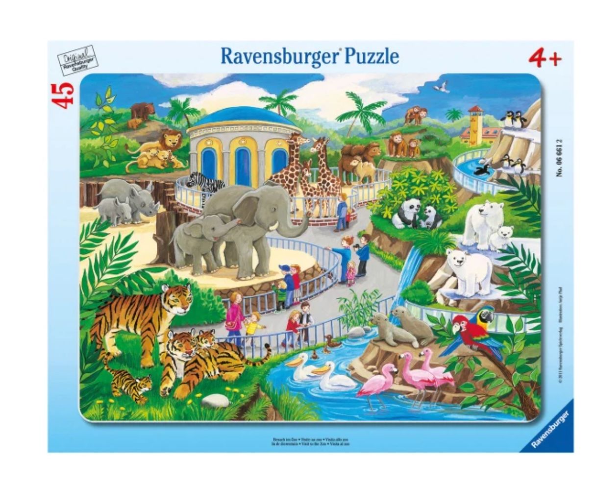Ravensburger Puzzle: Ravensburger Puzzle Cadre Visite au Zoo – Nuovo e nell'imballaggio originale da Châtelaine venduto da BONNE_AFFAIRE