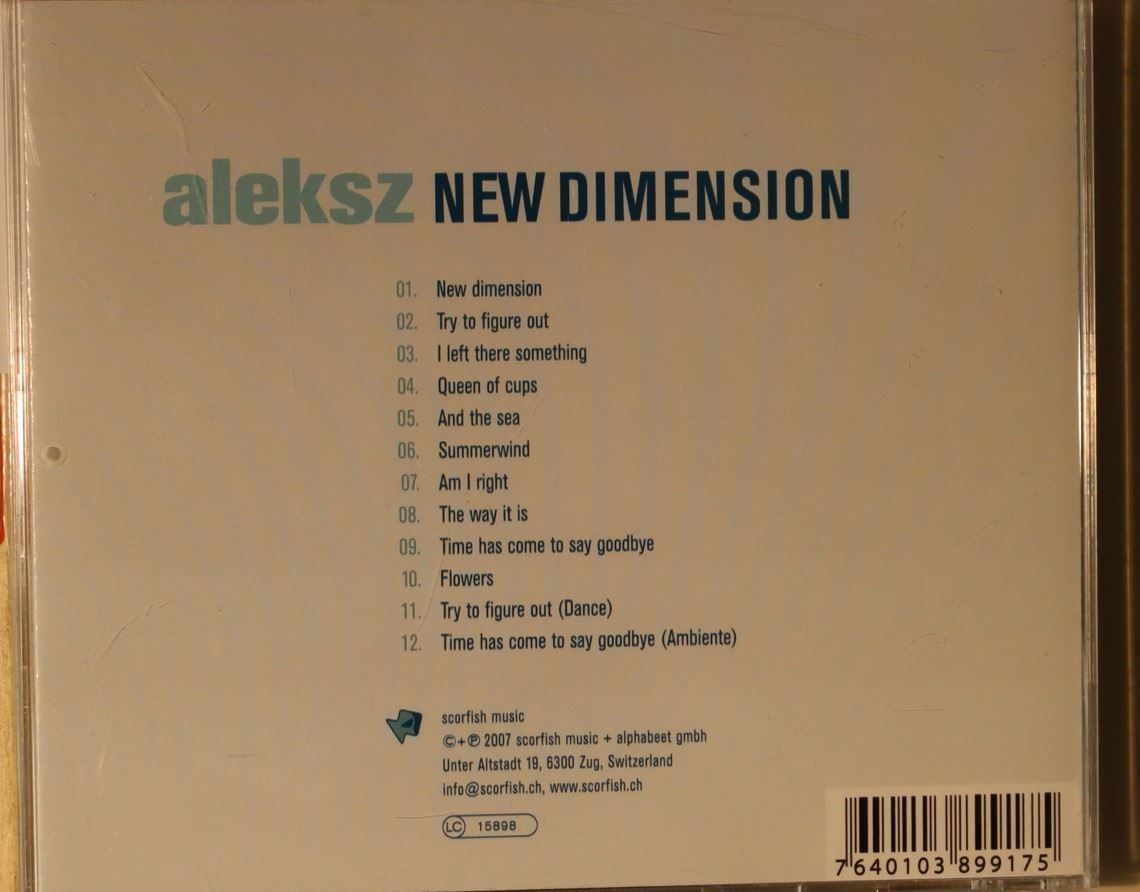 CDs: Aleksz - New Dimension – D'occasion à Luzern par CONTENTI 4
