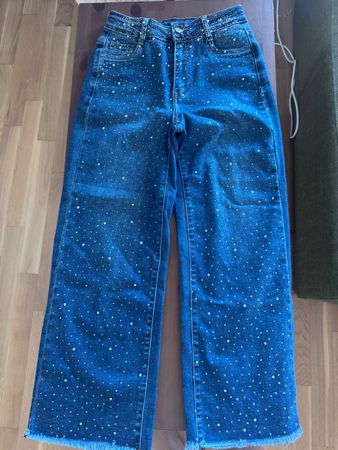 Schlaghose mit Brillanten
