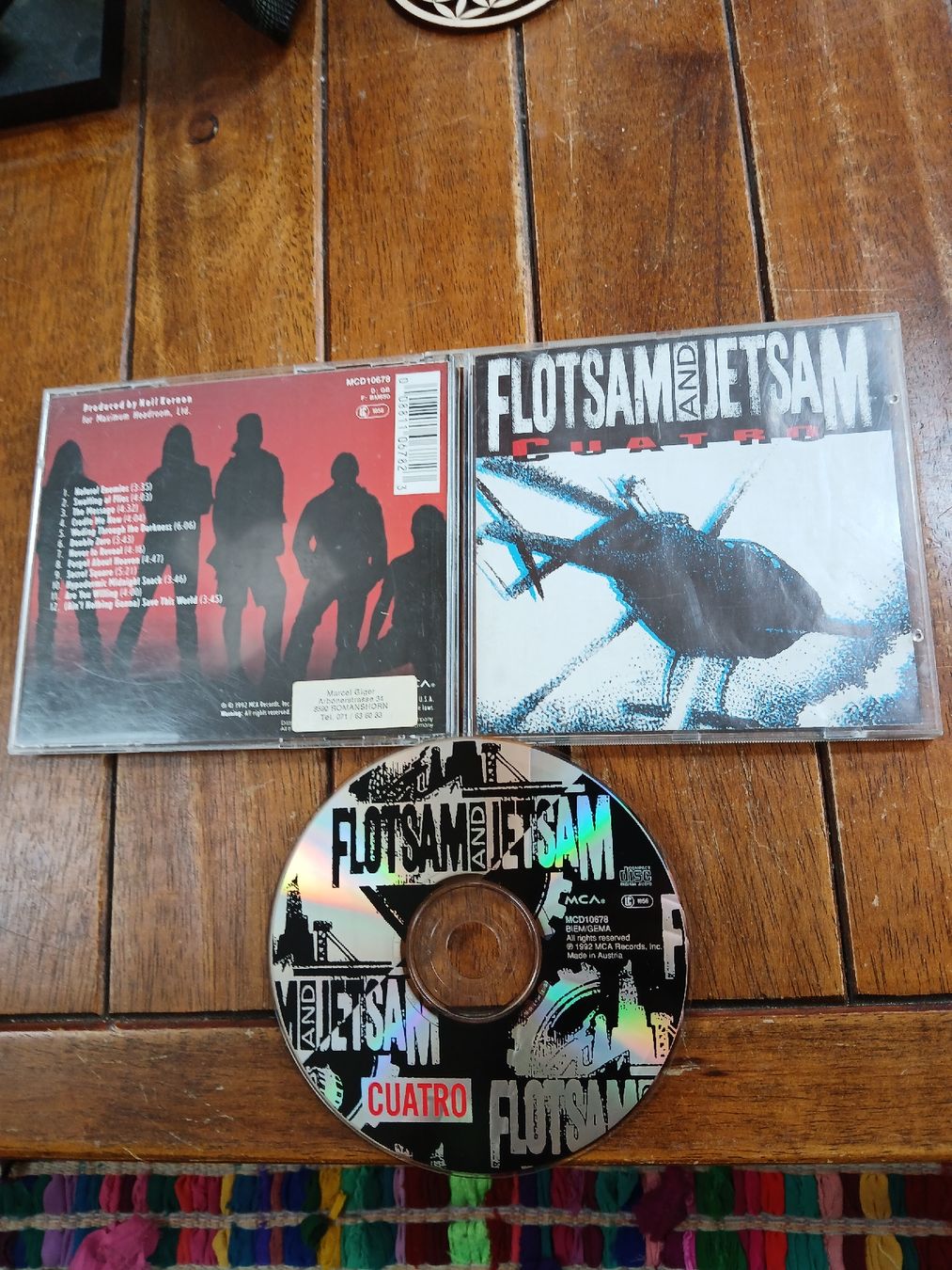 CD: flotsam jetsam- cuatro – Usato da St-Cergue venduto da VeganWarrior