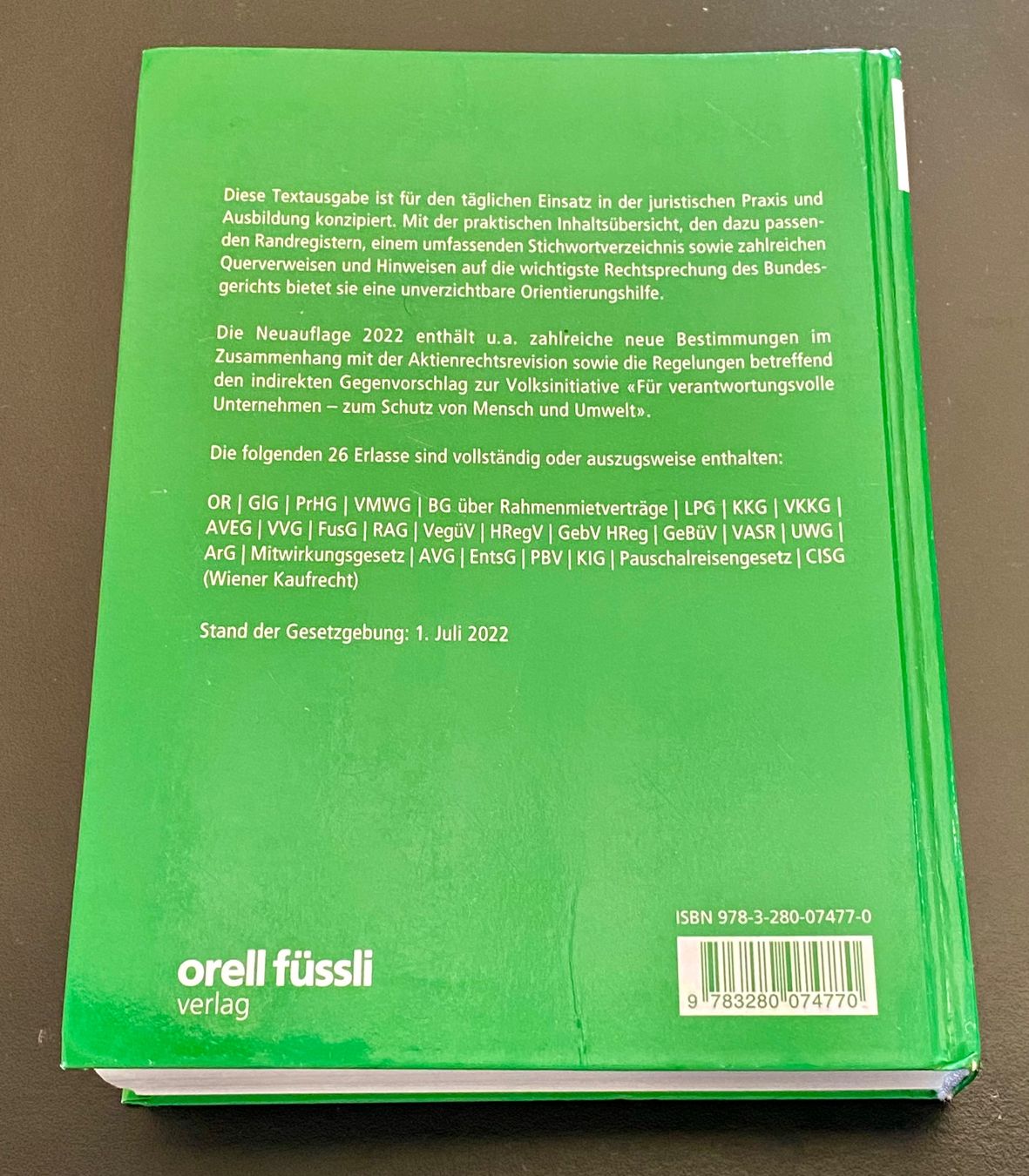 Libri: OR / Schweizerisches Obligationenrecht  / 2022 – Usato da Nussbaumen AG venduto da schuba2000 1
