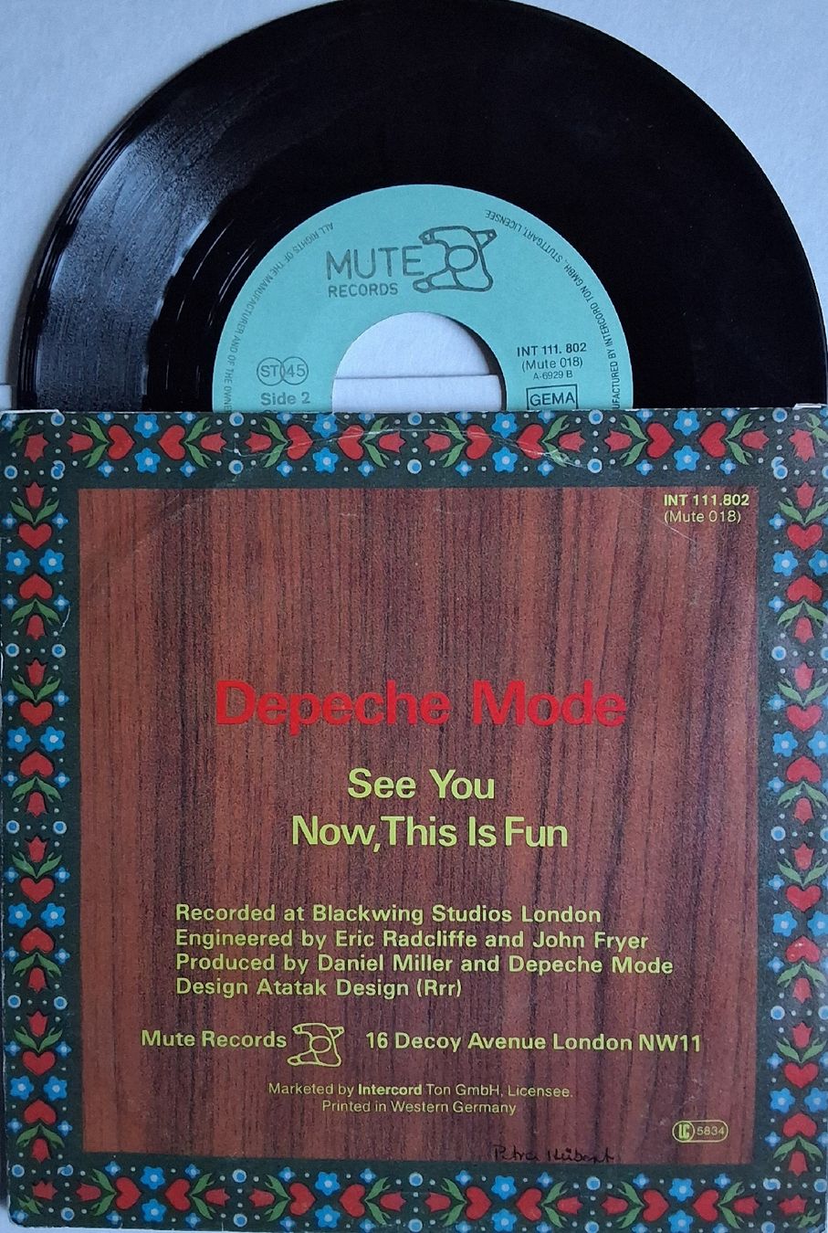 Schallplatten: Vinyl single  - Depeche Mode  - See You - Ger 82 -  VG – Gebraucht aus Villeret von Fil11 1