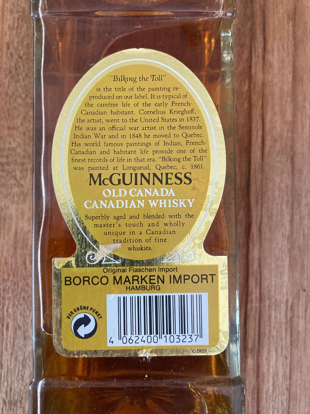 Bevande alcoliche: Mc Guinness Old Canada Whisky von ca 1980 – Nuovo (secondo la descrizione) da Roggwil BE venduto da Maui2000 5