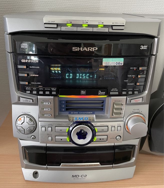 SHARP-Stereoanlage (CD, MD, TAPE, TUNER) (Gebraucht) in Gelterkinden ...