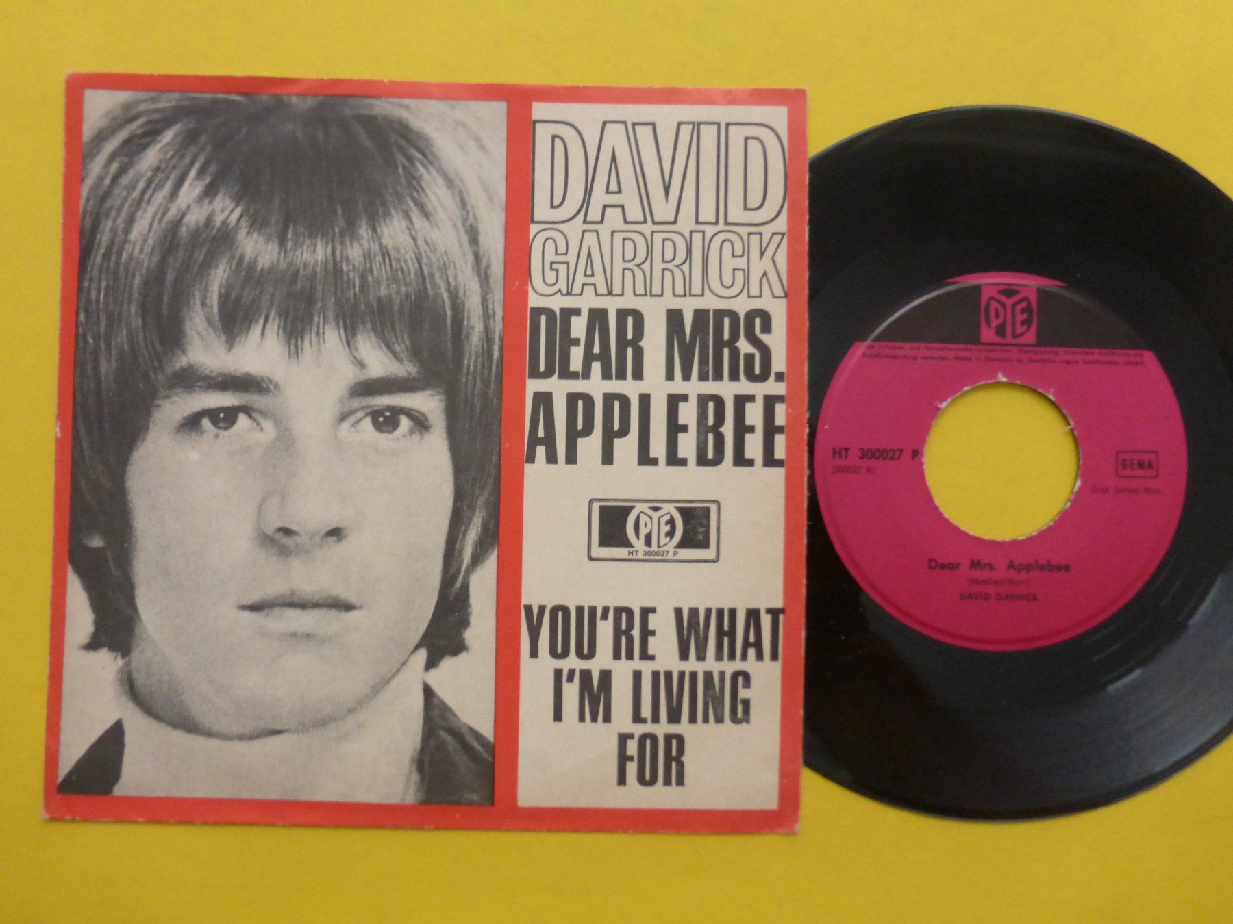 Schallplatten: David Garrick – Dear Mrs. Applebee – Gebraucht aus Zürich von Swiss57