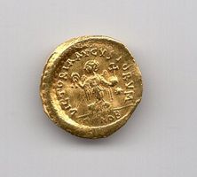 (0954) Byzanz Constantinopel Anastasi Tremissis 491-518 Gold