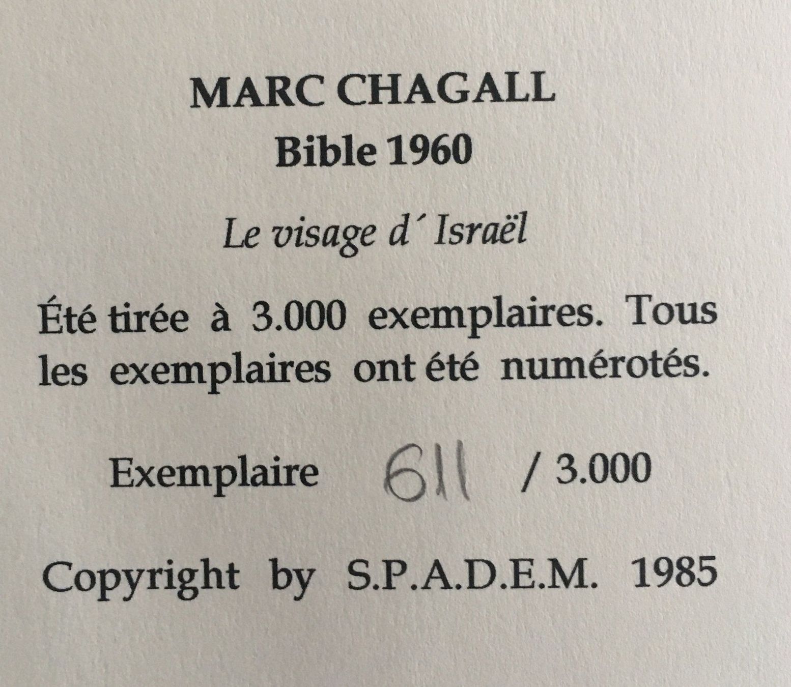Grafica & Litografie: Marc Chagall  BILDER ZUR BIBEL 1960 – Usato da Nennigkofen venduto da Sommersonnen 3
