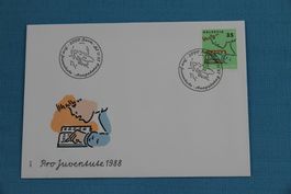 PTT, FDC, Pro Juventute, Kinder zeichnen, 25.11.1988