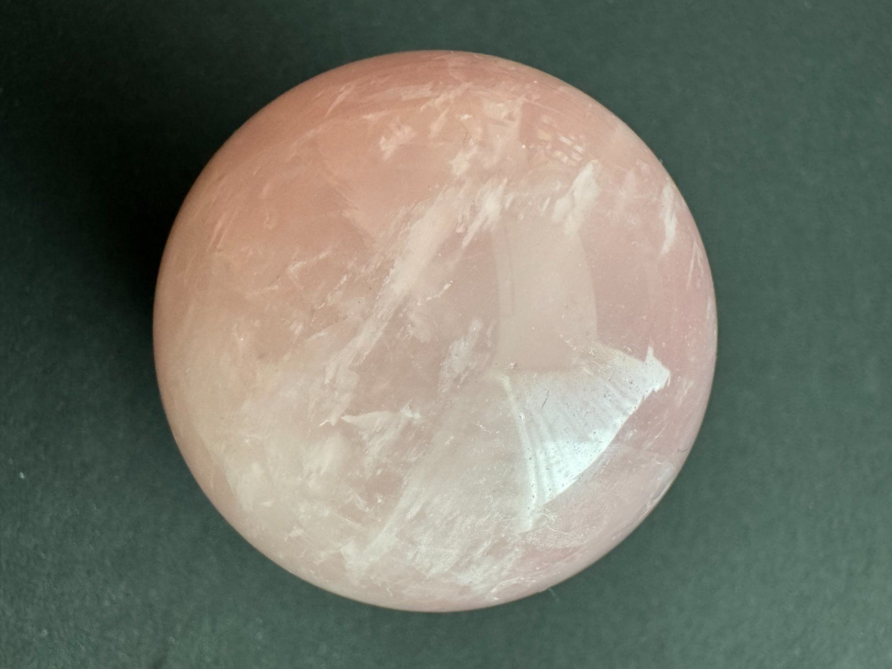 Mineralien & Heilsteine: Rosenquarz Kugel aus Madagaskar, 5 cm – Neu (gemäss Beschreibung) aus Siebnen von Trans-Am 1