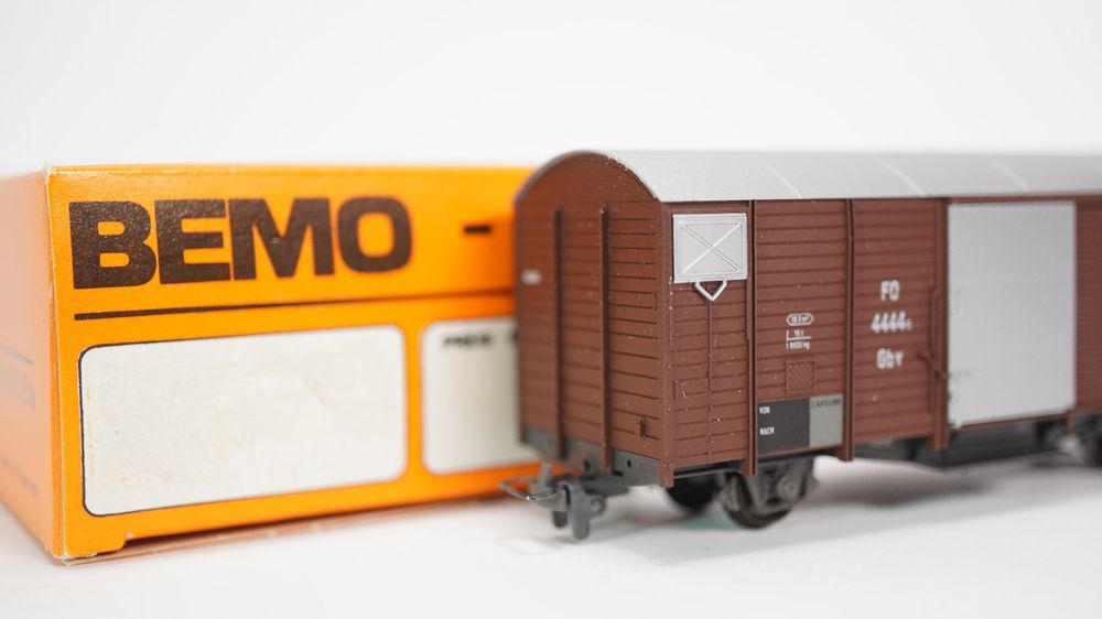 Wagon De Train Miniature BEMO HOe/HOm - FO 4444s En Boîte - Occasion Suisse