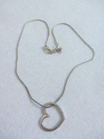 Kette silbern mit Herz