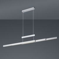 LED Pendelleuchte, Nickel, 150 cm Höhe