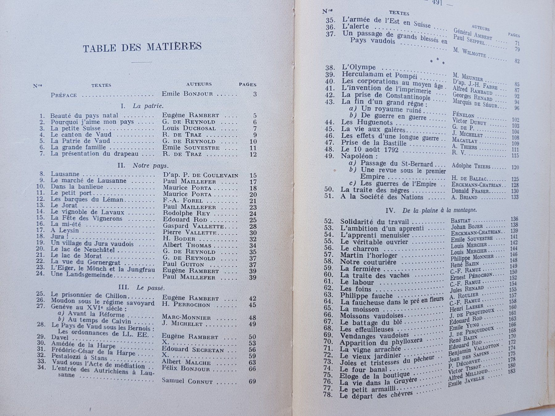 Libri: Livre de lecture 1931 – Usato da Lausanne venduto da LasloH 4