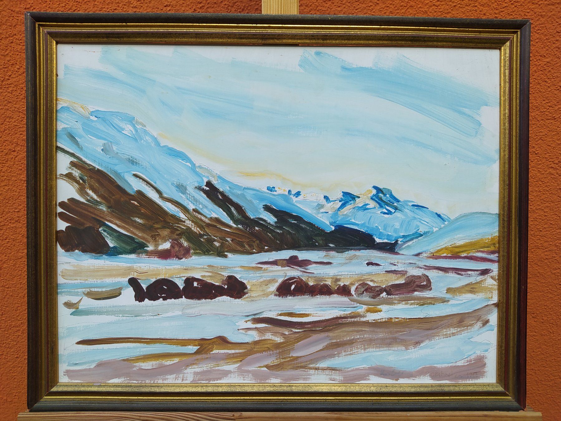Dipinti: Berglandschaft Aquarell signiert, datiert – Usato da Bretzwil venduto da nefith 1