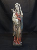 Alte Madonna mit Kind, Schnitzerei, Heiligenfigur
