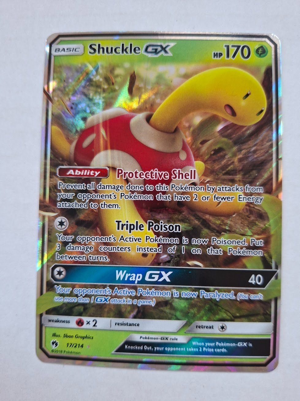 Pokémon Carte collezionabili: Shuckle GX #17 Pokemon Lost Thunder – Usato da Degersheim venduto da Fjeda