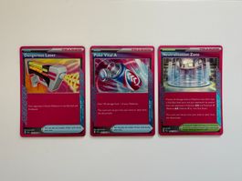 3x Trainer Item Karten Holo EN Pokemon Shrouded Fable