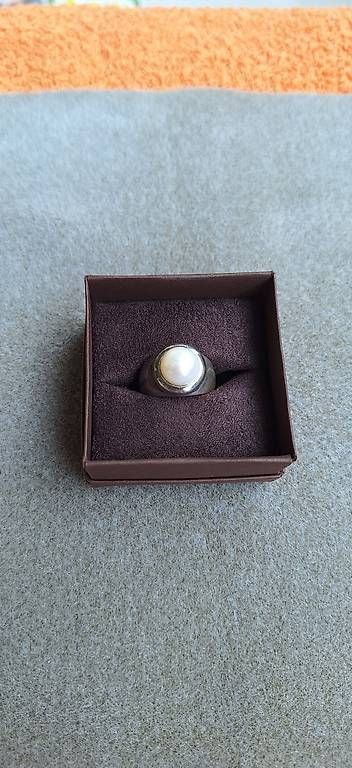 Bagues: Ring silber mit Perle creme – D'occasion à Tägerig par SandraLios 1