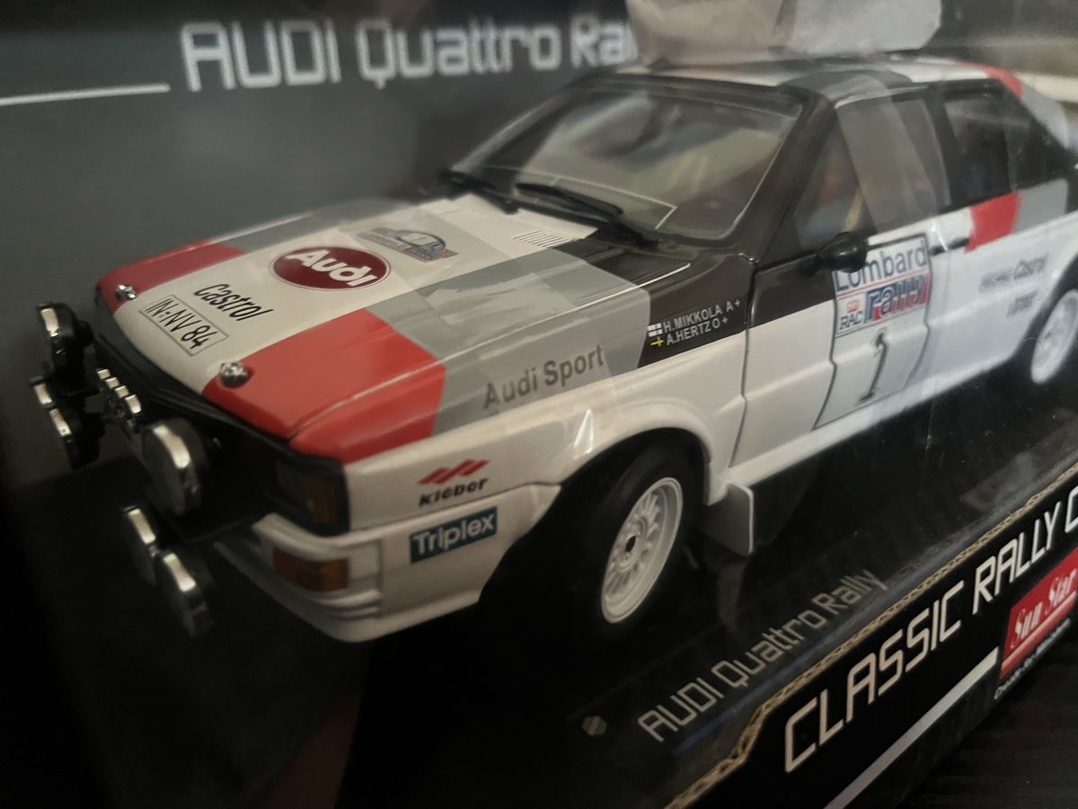 Audi Modellini d'auto: Audi Quattro. 1:18 Sunstar – Nuovo e nell'imballaggio originale da Rümlang venduto da Papamoll4 1