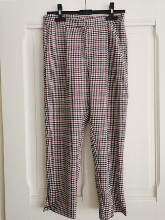 elegante 7/8 Hose kariert, Grösse 40, Karomuster