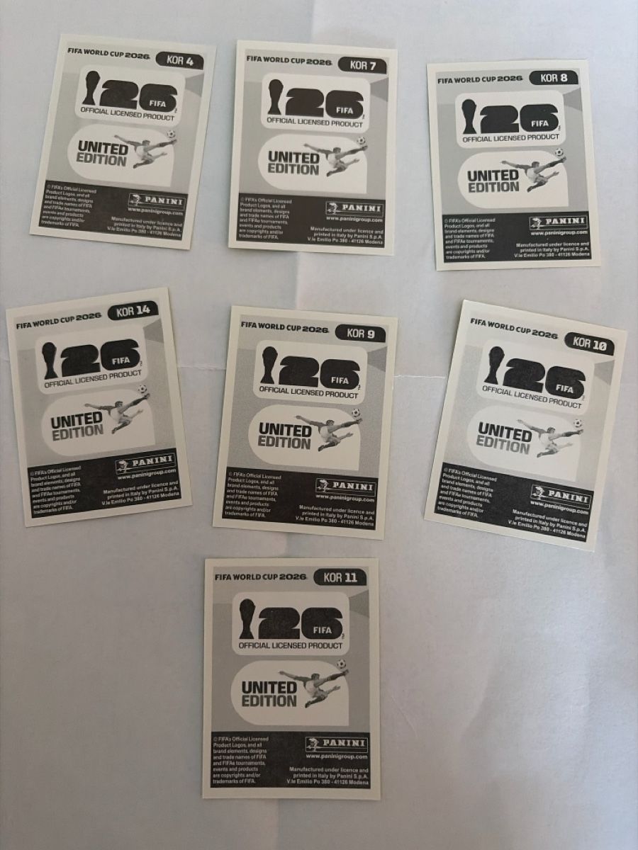Panini Carte collezionabili: Panini 2026 Lot de carte KOR – Nuovo (secondo la descrizione) da Pensier venduto da swerrmich 1