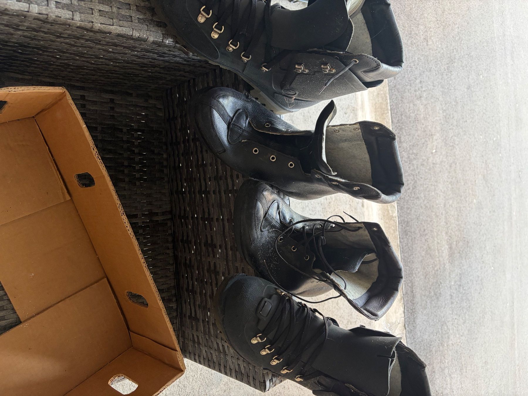 Armée suisse Chaussures hommes: Armee Kampfstiefel mit Einsätzen sehr alt – D'occasion à Lütisburg par sim_pj2h 1
