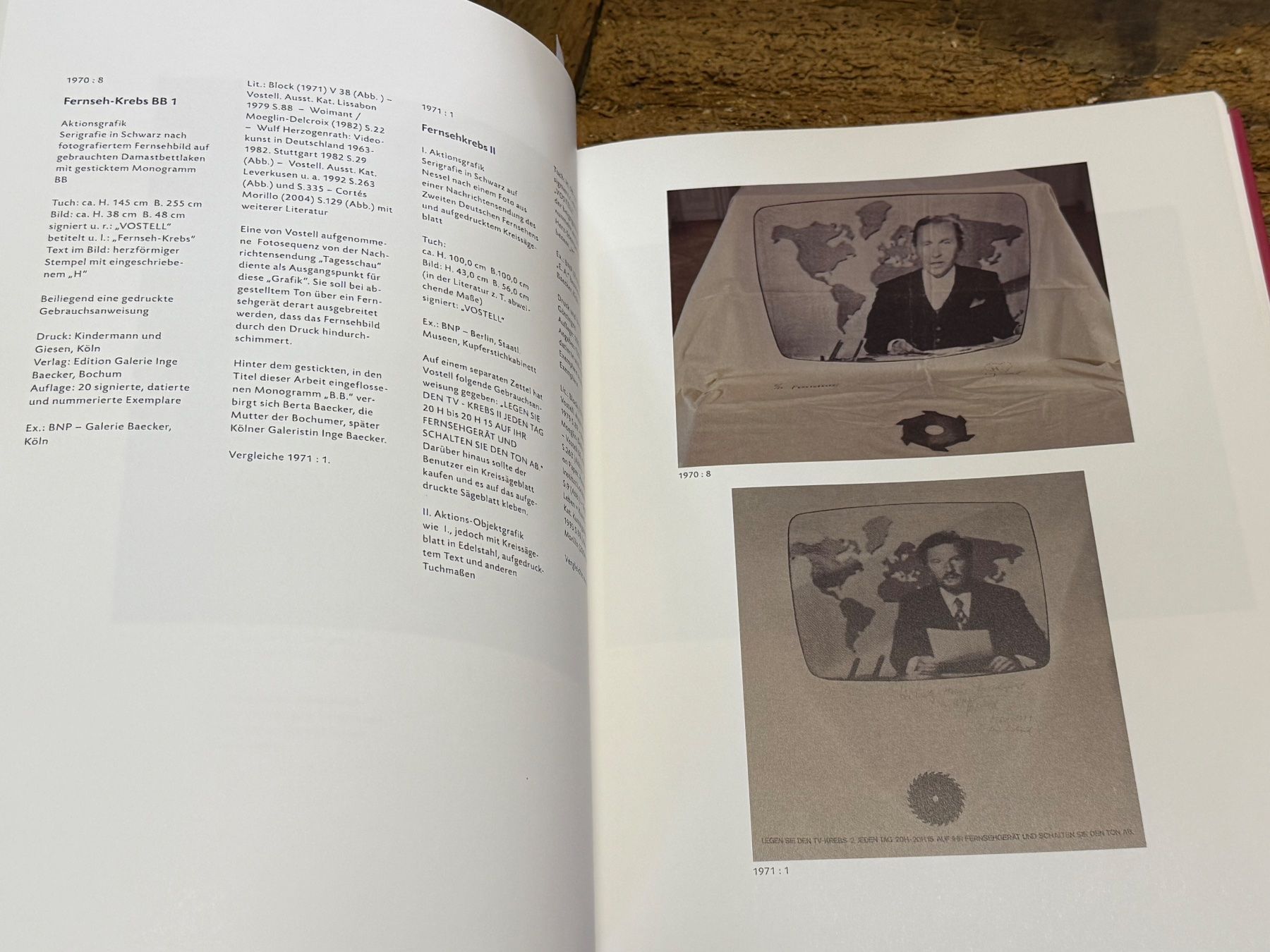 Libri: Wolf VOSTELL die Druckgraphik – Usato da Bern venduto da Jwpm66 6