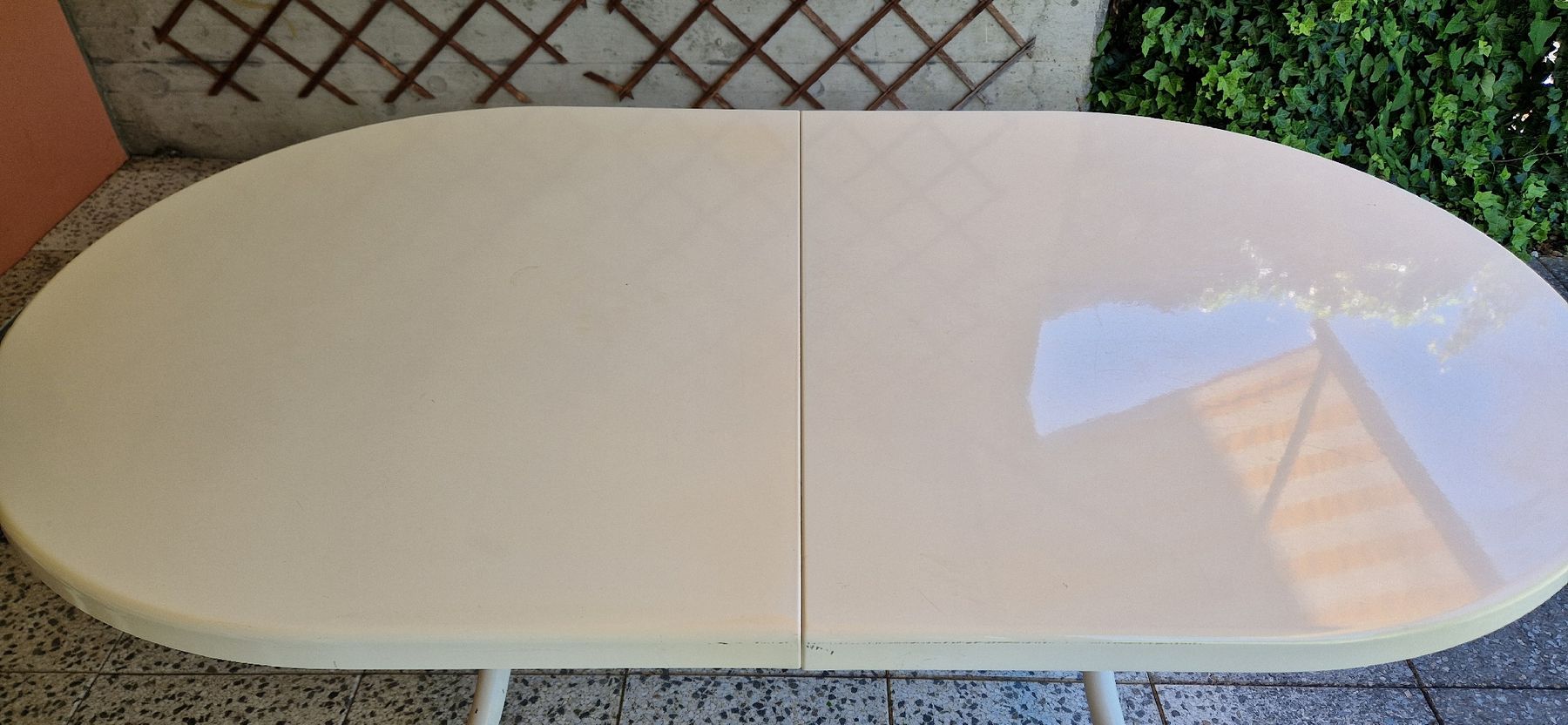 Tavoli: Gartentisch Oval weiss ausziehbar – Usato da Aesch BL venduto da Erora 1