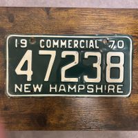🇺🇸 1970 Vintage U.S. Autoschild - New Hampshire 47238