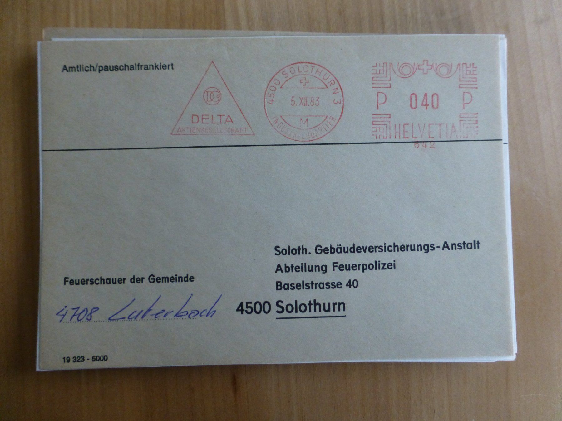 Foto & Immagini: Solothurn, Delta AG 1983 – Usato da Bettlach venduto da 1saurer