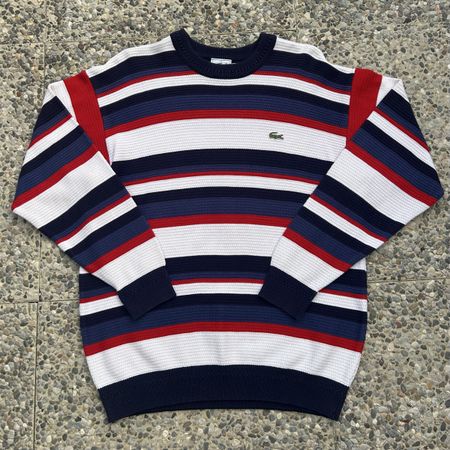 Vintage Lacoste Striped Knit Sweater