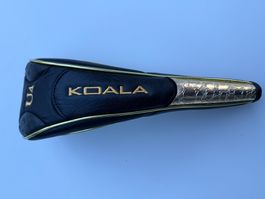Koala 4er Holz Golf Schutz (Magnetverschluss), Schwarz-Gold